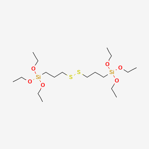 molecular formula C18H42O6S2Si2 B1294573 4,4,13,13-Tetraethoxy-3,14-dioxa-8,9-dithia-4,13-disilahexadecane CAS No. 56706-10-6