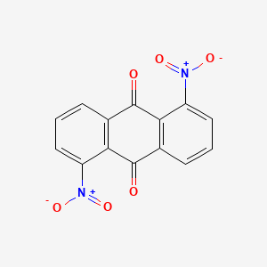 molecular formula C14H6N2O6 B1294578 1,5-Dinitroanthraquinone CAS No. 82-35-9