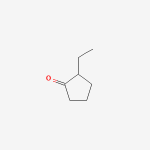 molecular formula C7H12O B1294579 2-Ethylcyclopentanone CAS No. 4971-18-0