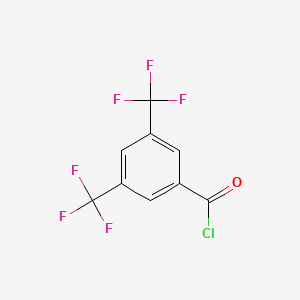 molecular formula C9H3ClF6O B1294584 3,5-Bis(trifluoromethyl)benzoyl chloride CAS No. 785-56-8