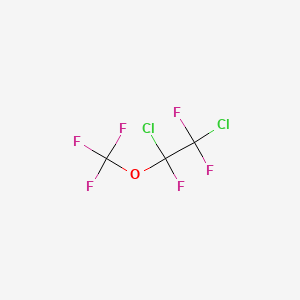 molecular formula C3Cl2F6O B1294591 1,2-Dichloro-1,1,2-trifluoro-2-(trifluoromethoxy)ethane CAS No. 2356-53-8