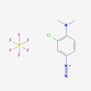 molecular formula C8H9ClF6N3P B012946 3-Chloro-4-(dimethylamino)benzenediazonium hexafluorophosphate CAS No. 68400-43-1