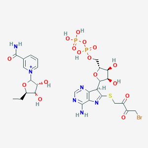 molecular formula C27H36BrN6O16P2S+ B129460 8-Bdb-tnad CAS No. 154591-46-5