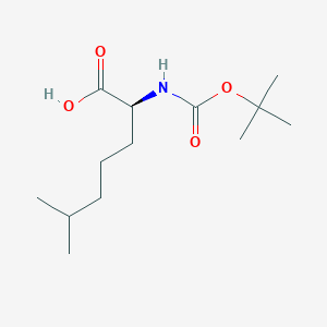 molecular formula C13H25NO4 B12946226 Boc-(s)-2-amino-6-methylheptanoic acid 