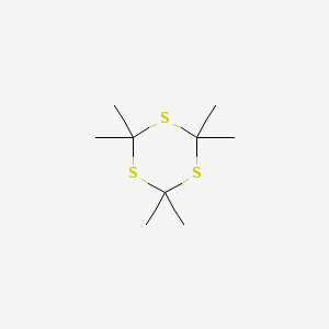 molecular formula C9H18S3 B1294623 2,2,4,4,6,6-Hexamethyl-1,3,5-trithiane CAS No. 828-26-2