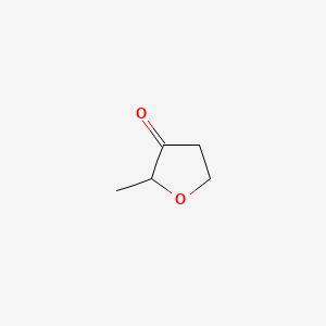 molecular formula C5H8O2 B1294639 2-Methyltetrahydrofuran-3-one CAS No. 3188-00-9