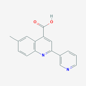 6-Methyl-2-pyridin-3-ylquinoline-4-carboxylic acid
