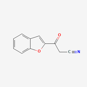 molecular formula C11H7NO2 B1294652 3-(1-Benzofuran-2-yl)-3-oxopropanenitrile CAS No. 5149-69-9