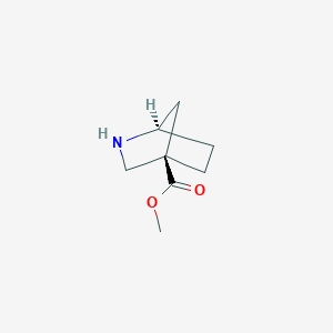 molecular formula C8H13NO2 B12946526 Methyl (1R,4R)-2-azabicyclo[2.2.1]heptane-4-carboxylate 