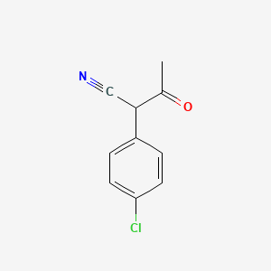 molecular formula C10H8ClNO B1294653 2-(4-Chlorophenyl)-3-oxobutanenitrile CAS No. 5219-07-8