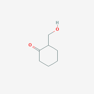 molecular formula C7H12O2 B1294659 2-(Hydroxymethyl)cyclohexanone CAS No. 5331-08-8