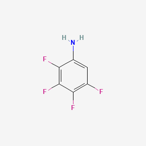 molecular formula C6H3F4N B1294667 2,3,4,5-Tetrafluoroaniline CAS No. 5580-80-3