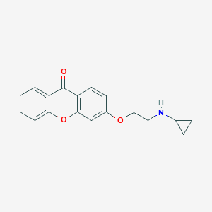 molecular formula C18H17NO3 B129467 3-(2-(Cyclopropylamino)ethoxy)xanthone CAS No. 156497-45-9