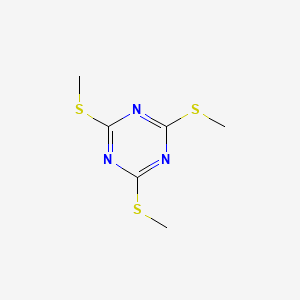 molecular formula C6H9N3S3 B1294671 2,4,6-Tris(methylthio)-1,3,5-triazine CAS No. 5759-58-0