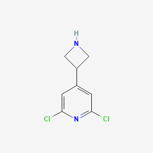 molecular formula C8H8Cl2N2 B12946821 4-(Azetidin-3-yl)-2,6-dichloropyridine 