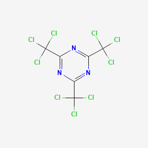 molecular formula C6Cl9N3 B1294688 2,4,6-Tris(trichloromethyl)-1,3,5-triazine CAS No. 6542-67-2