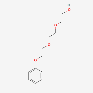 molecular formula C12H18O4 B1294694 Triethylene glycol monophenyl ether CAS No. 7204-16-2