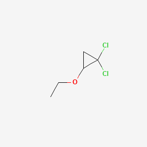 molecular formula C5H8Cl2O B1294696 1,1-Dichloro-2-ethoxycyclopropane CAS No. 7363-99-7