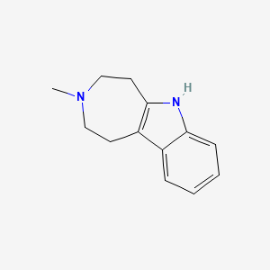 molecular formula C13H16N2 B1294700 3-Methyl-1,2,3,4,5,6-hexahydroazepino[4,5-b]indole CAS No. 7546-66-9