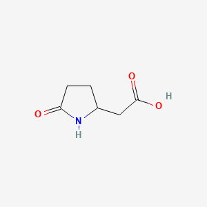 molecular formula C6H9NO3 B1294703 2-(5-氧代吡咯烷-2-基)乙酸 CAS No. 64520-53-2