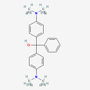 molecular formula C23H26N2O B12947119 Solvent Green 1-13C4 
