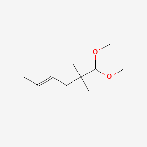 molecular formula C11H22O2 B1294712 6,6-Dimethoxy-2,5,5-trimethylhex-2-ene CAS No. 67674-46-8