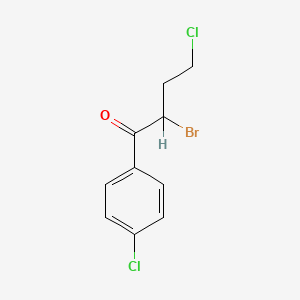 molecular formula C10H9BrCl2O B1294714 2-Bromo-4-chloro-1-(4-chlorophenyl)butan-1-one CAS No. 3760-66-5