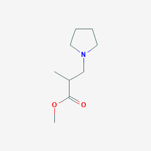 molecular formula C9H17NO2 B1294716 Methyl 2-methyl-3-(pyrrolidin-1-yl)propanoate CAS No. 4151-03-5