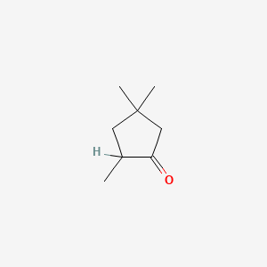 molecular formula C8H14O B1294718 2,4,4-Trimethylcyclopentanone CAS No. 4694-12-6