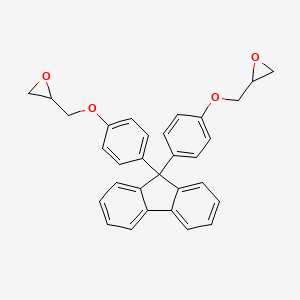 molecular formula C31H26O4 B1294727 Oxirane, 2,2'-[9H-fluoren-9-ylidenebis(4,1-phenyleneoxymethylene)]bis- CAS No. 47758-37-2