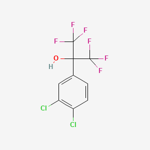 molecular formula C9H4Cl2F6O B1294728 2-(3,4-二氯苯基)-1,1,1,3,3,3-六氟丙醇 CAS No. 65072-48-2