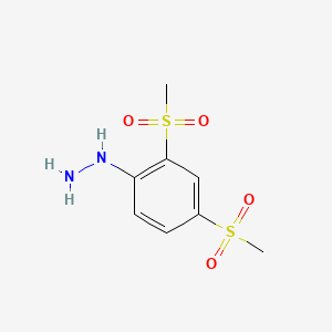 molecular formula C8H12N2O4S2 B1294731 2,4-双（甲基磺酰基）苯肼 CAS No. 57396-91-5