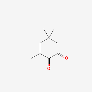 molecular formula C9H14O2 B1294732 3,5,5-Trimethylcyclohexane-1,2-dione CAS No. 57696-89-6