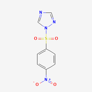 molecular formula C8H6N4O4S B1294733 1-((4-Nitrophenyl)sulfonyl)-1H-1,2,4-triazole CAS No. 57777-84-1