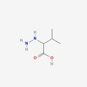 molecular formula C5H12N2O2 B1294738 2-Hydrazino-3-methylbutanoic acid CAS No. 19866-38-7