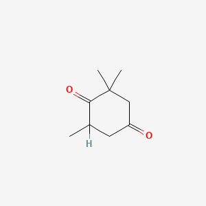molecular formula C9H14O2 B1294743 2,2,6-三甲基环己烷-1,4-二酮 CAS No. 20547-99-3