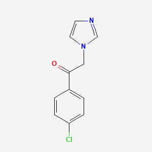 molecular formula C11H9ClN2O B1294748 1-(4-Chlorophenyl)-2-(1H-imidazol-1-yl)ethan-1-one CAS No. 24155-32-6