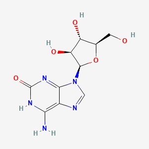 molecular formula C10H13N5O5 B1294751 9-(b-D-Arabinofuranosyl)isoguanine 