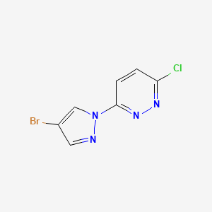 molecular formula C7H4BrClN4 B1294760 3-(4-Bromo-1H-pyrazol-1-yl)-6-chloropyridazine CAS No. 957035-33-5