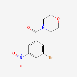 molecular formula C11H11BrN2O4 B1294763 (3-溴-5-硝基苯基)(吗啉基)甲酮 CAS No. 941294-19-5