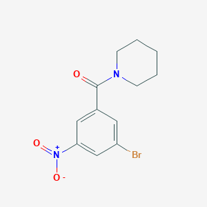 molecular formula C12H13BrN2O3 B1294764 (3-Bromo-5-nitrophenyl)(piperidin-1-yl)methanone CAS No. 941294-21-9