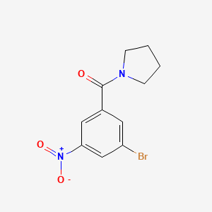 molecular formula C11H11BrN2O3 B1294765 (3-Bromo-5-nitrophenyl)(pyrrolidin-1-yl)methanone CAS No. 941294-20-8