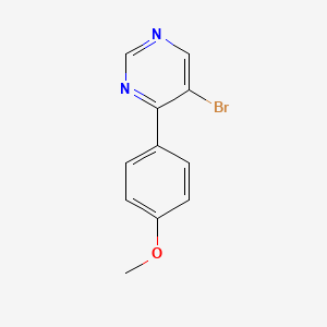 molecular formula C11H9BrN2O B1294767 5-Bromo-4-(4-methoxyphenyl)pyrimidine CAS No. 941294-41-3