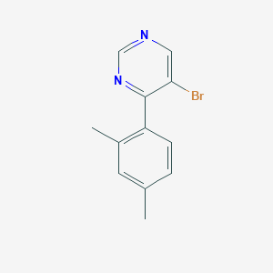 molecular formula C12H11BrN2 B1294768 5-Bromo-4-(2,4-dimethylphenyl)pyrimidine CAS No. 941294-39-9