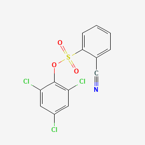 molecular formula C13H6Cl3NO3S B1294770 2,4,6-Trichlorophenyl 2-cyanobenzenesulfonate CAS No. 1171919-29-1