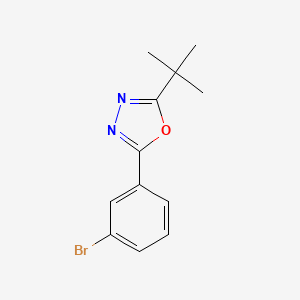 molecular formula C12H13BrN2O B1294771 2-(3-Bromophenyl)-5-(tert-butyl)-1,3,4-oxadiazole CAS No. 957065-96-2