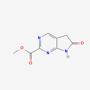molecular formula C8H7N3O3 B12947843 Methyl 6-Oxo-6,7-dihydro-5H-pyrrolo[2,3-d]pyrimidine-2-carboxylate 