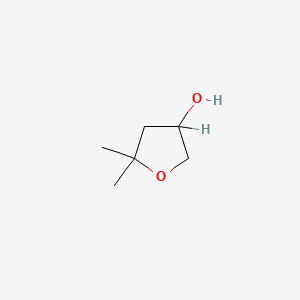 molecular formula C6H12O2 B1294789 5,5-dimethyltetrahydrofuran-3-ol CAS No. 29848-46-2