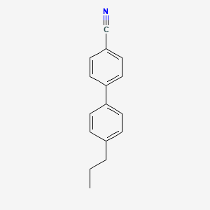 B1294792 [1,1'-Biphenyl]-4-carbonitrile, 4'-propyl- CAS No. 58743-76-3