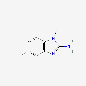 molecular formula C9H11N3 B1294803 1,5-Dimethyl-1H-benzo[d]imidazol-2-amine CAS No. 39860-12-3